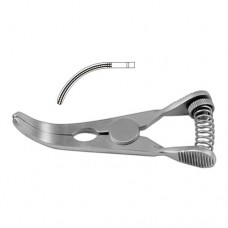 Glover Atrauma Bulldog Clamp Curved Stainless Steel, 8.5 cm - 3 1/4"